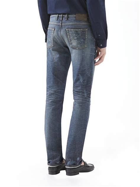 gucci mens skinny jeans replica prices|gucci jeans men sale.